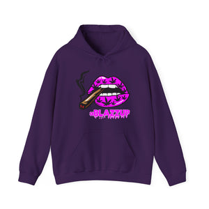 Pink #Blazzup  Hooded Sweatshirt