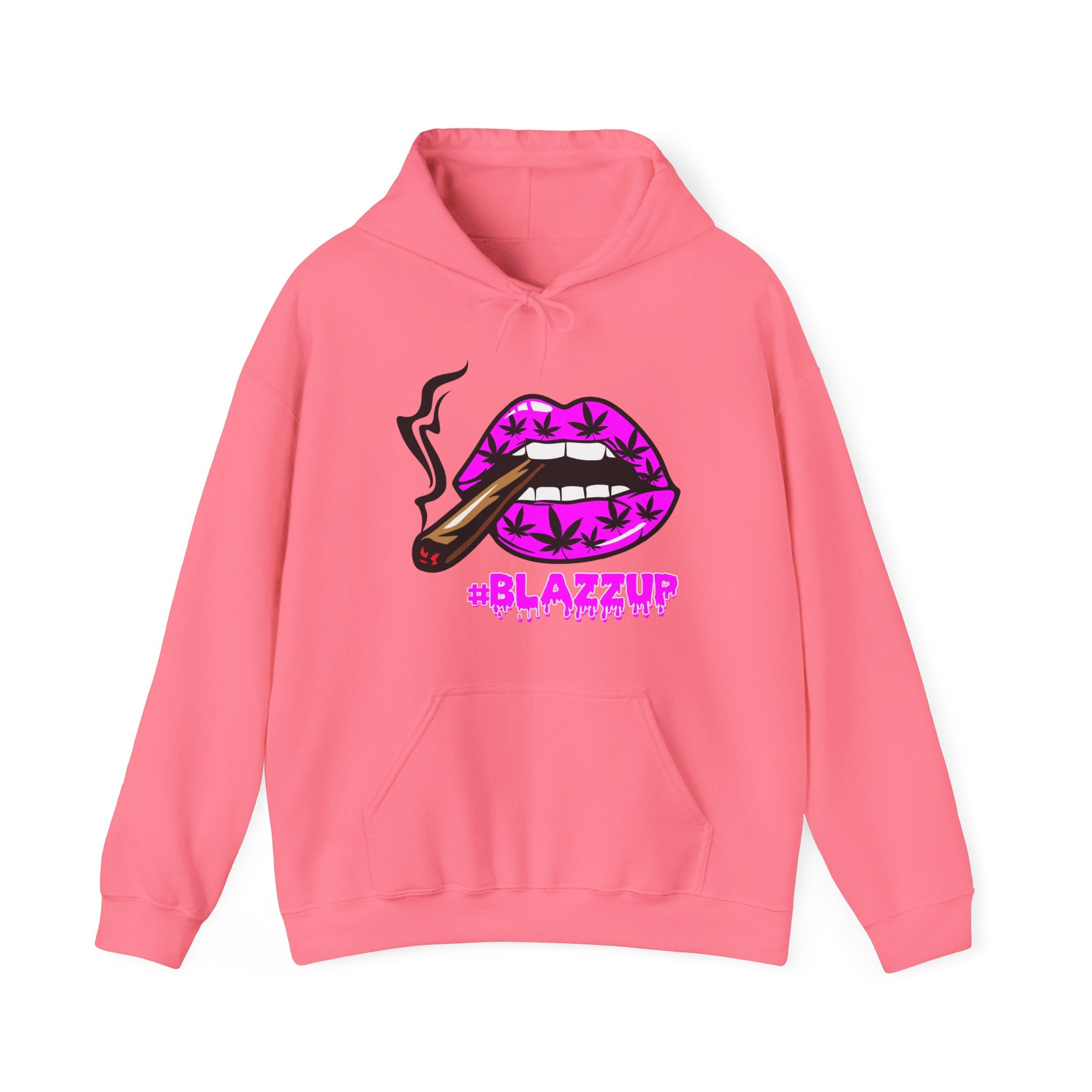 Pink #Blazzup  Hooded Sweatshirt