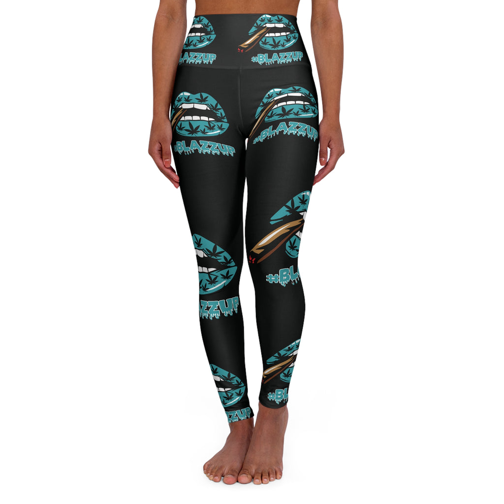 Trendy High Waisted Yoga Leggings | Artistic Athletic Wear, Fitness Leggings, Workout Tights, Unique Style, Comfortable Activewear