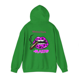 Pink #Blazzup  Hooded Sweatshirt