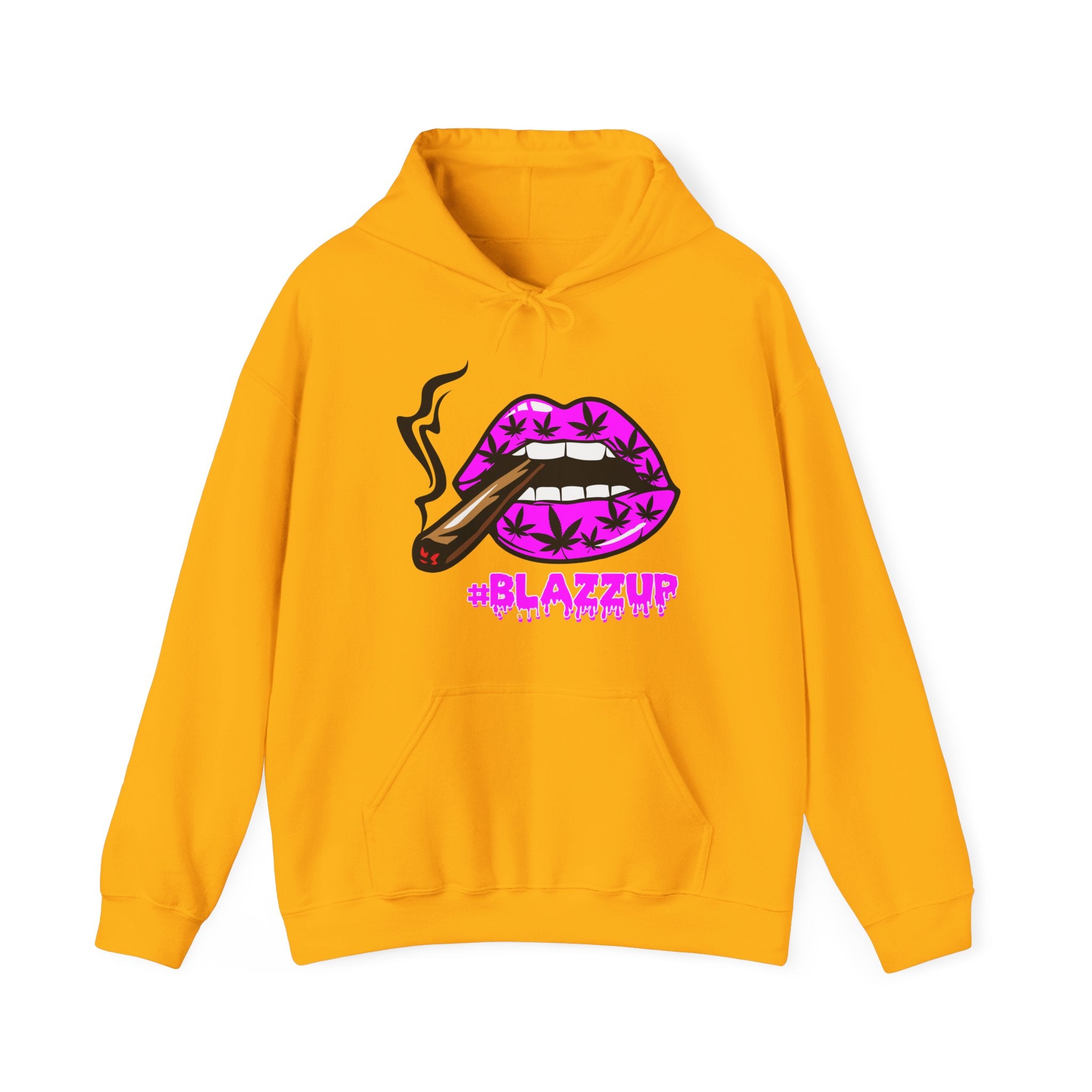 Pink #Blazzup  Hooded Sweatshirt