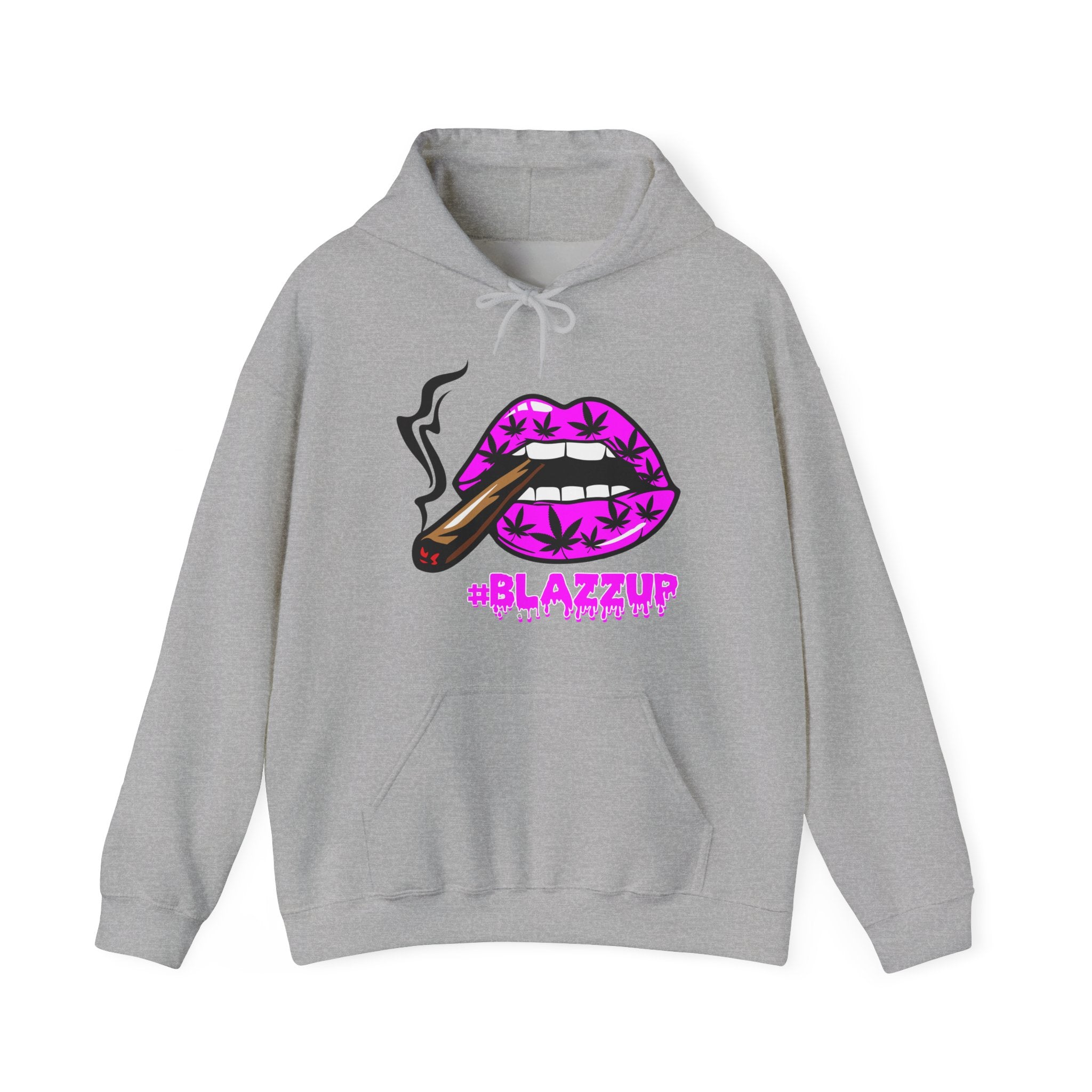 Pink #Blazzup  Hooded Sweatshirt