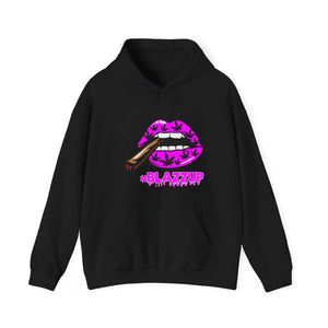 Pink #Blazzup  Hooded Sweatshirt