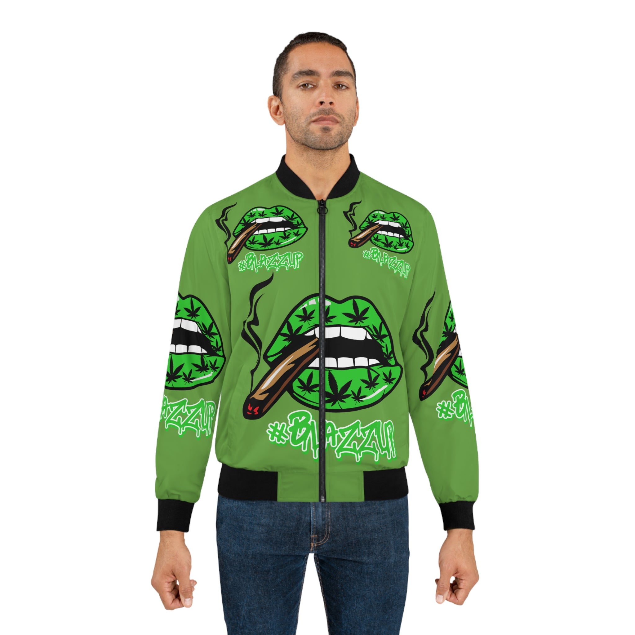 #Blazzup Green Men's  Bomber Jacket