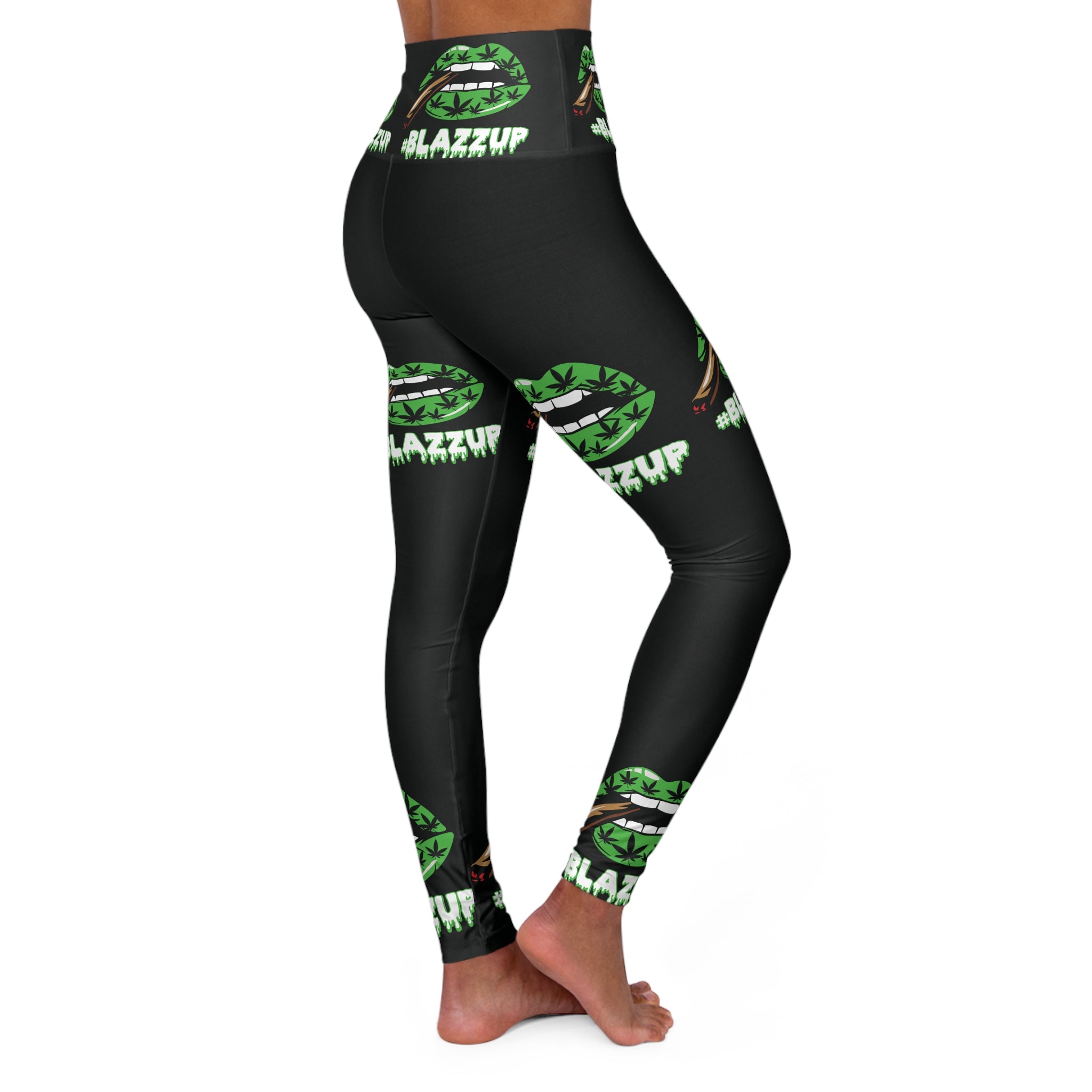 BlazzUp High Waisted Yoga Leggings, Stylish Yoga Pants, Fitness Wear, Workout Leggings, Athleisure, Gift for Her