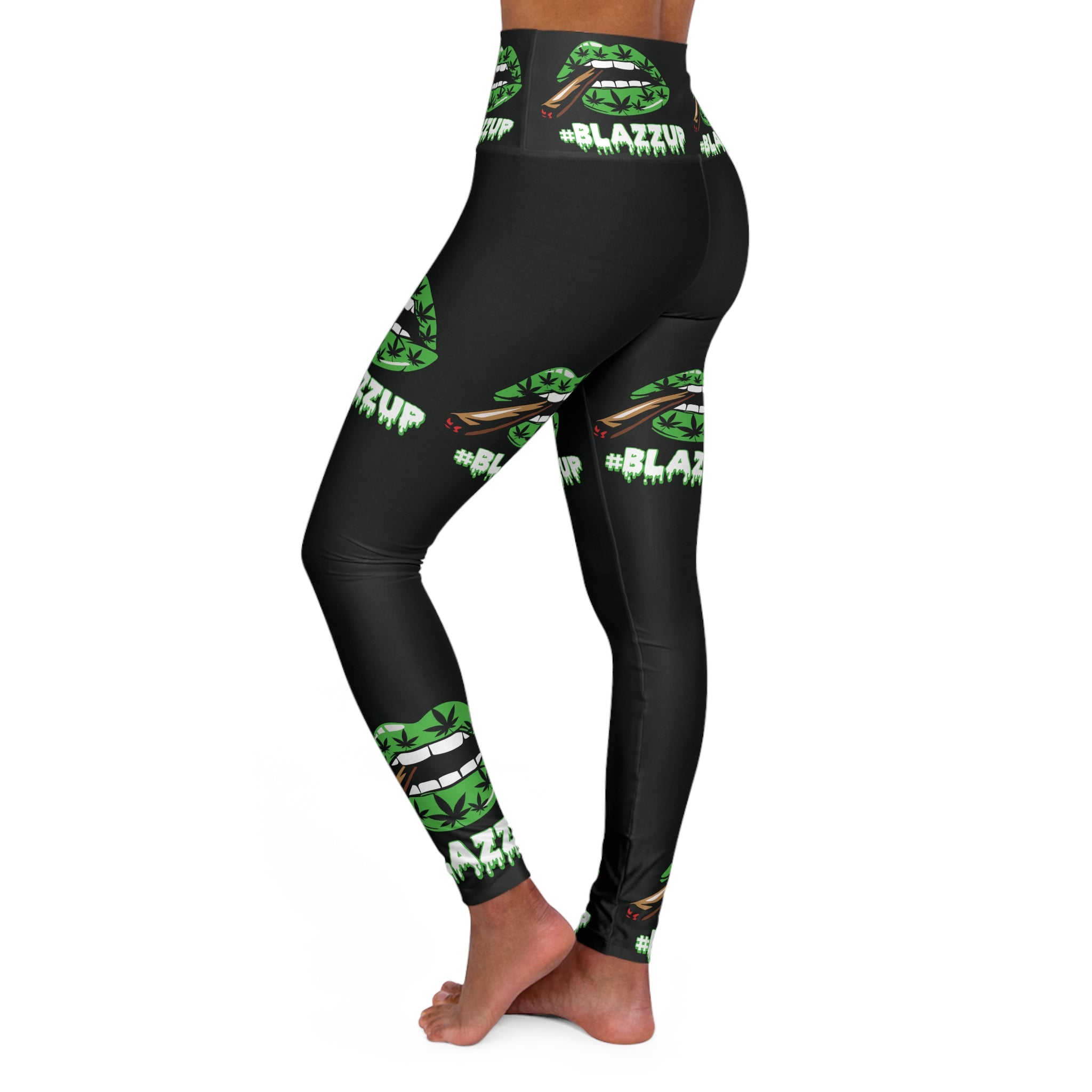 BlazzUp High Waisted Yoga Leggings, Stylish Yoga Pants, Fitness Wear, Workout Leggings, Athleisure, Gift for Her