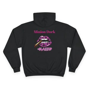 Pink logo Minion dork Trendy Graphic Hoodie, Stylish Casual Wear, Perfect Gift for Teens, Ideal for Parties, Unique Streetwear for All Occasions