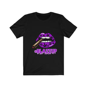 Purple #Blazzup spooky Drip Unisex Jersey Short Sleeve Tee