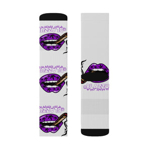 #Blazzup Purple Sublimation Socks