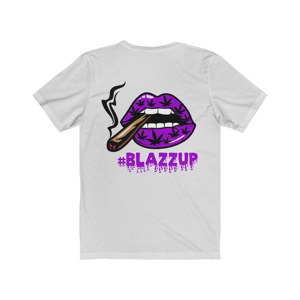 Purple #Blazzup spooky Drip Unisex Jersey Short Sleeve Tee