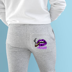 #Blazzup Purple Classy Print Premium Fleece Joggers