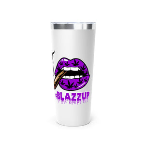 #BLAZZUP Purple Spooky Drip Copper Vacuum Insulated Tumbler, 22oz