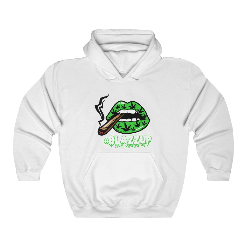 #Blazzup Green Spooky Drip Male Heavy Blend™ Hooded Sweatshirt