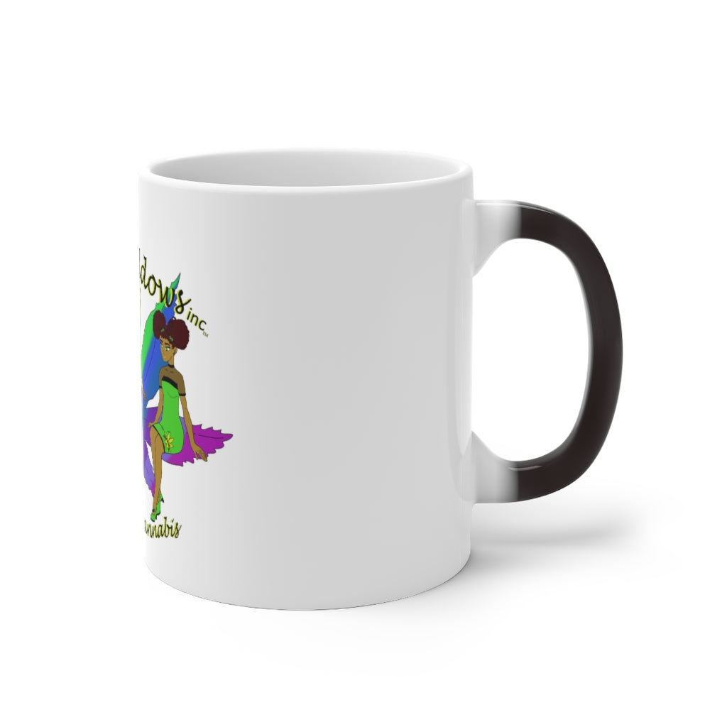 1st Ladies Of Cannabis Rainbow leaf Color Changing Mug