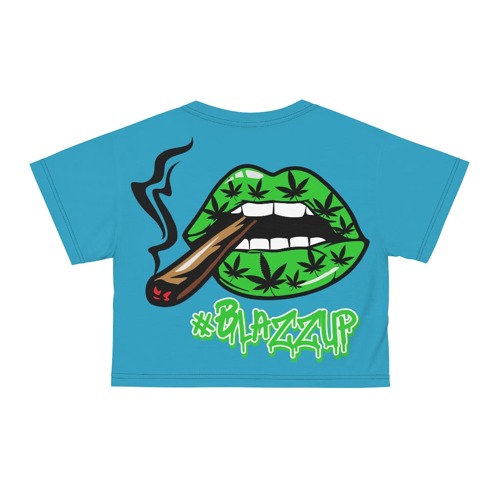 Blazzup Green  Crop Tee