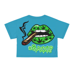 Blazzup Green  Crop Tee