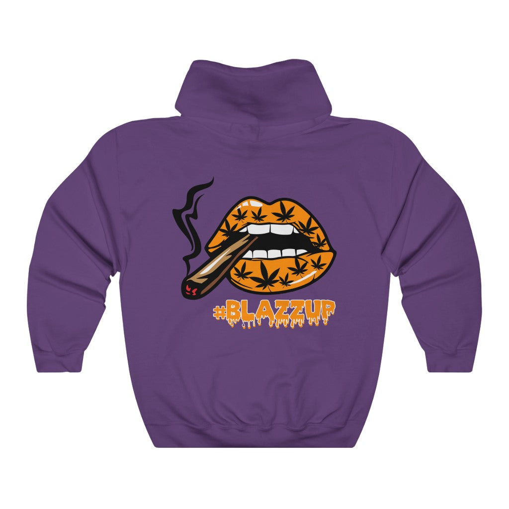 Orange #Blazzup  ™ Hooded Sweatshirt