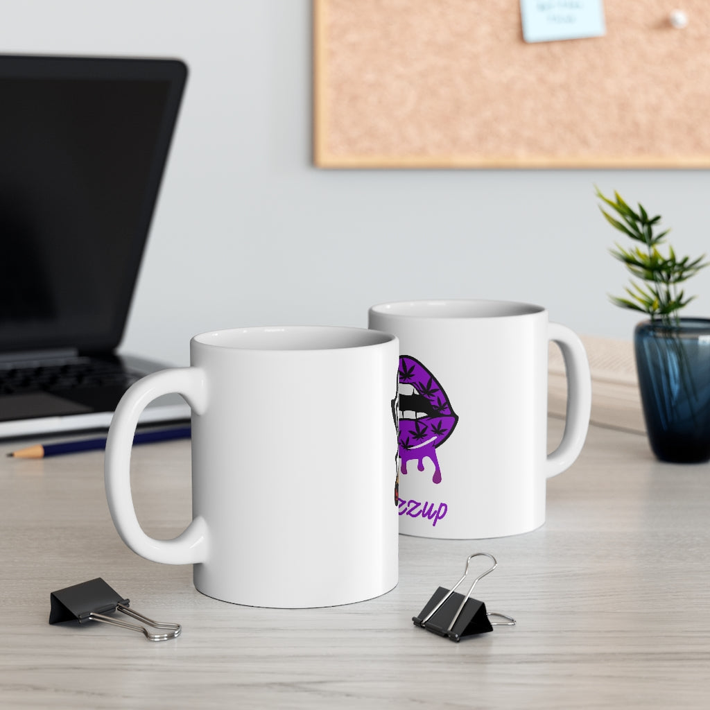 #Blazzup Ugly Dip purple 11oz White Mug