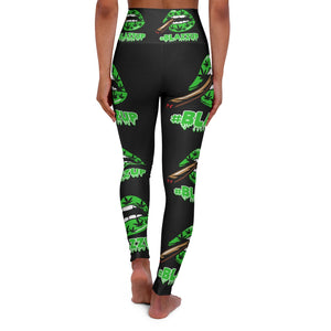 #Blazzup Green Spooky Drip High Waisted Yoga Leggings