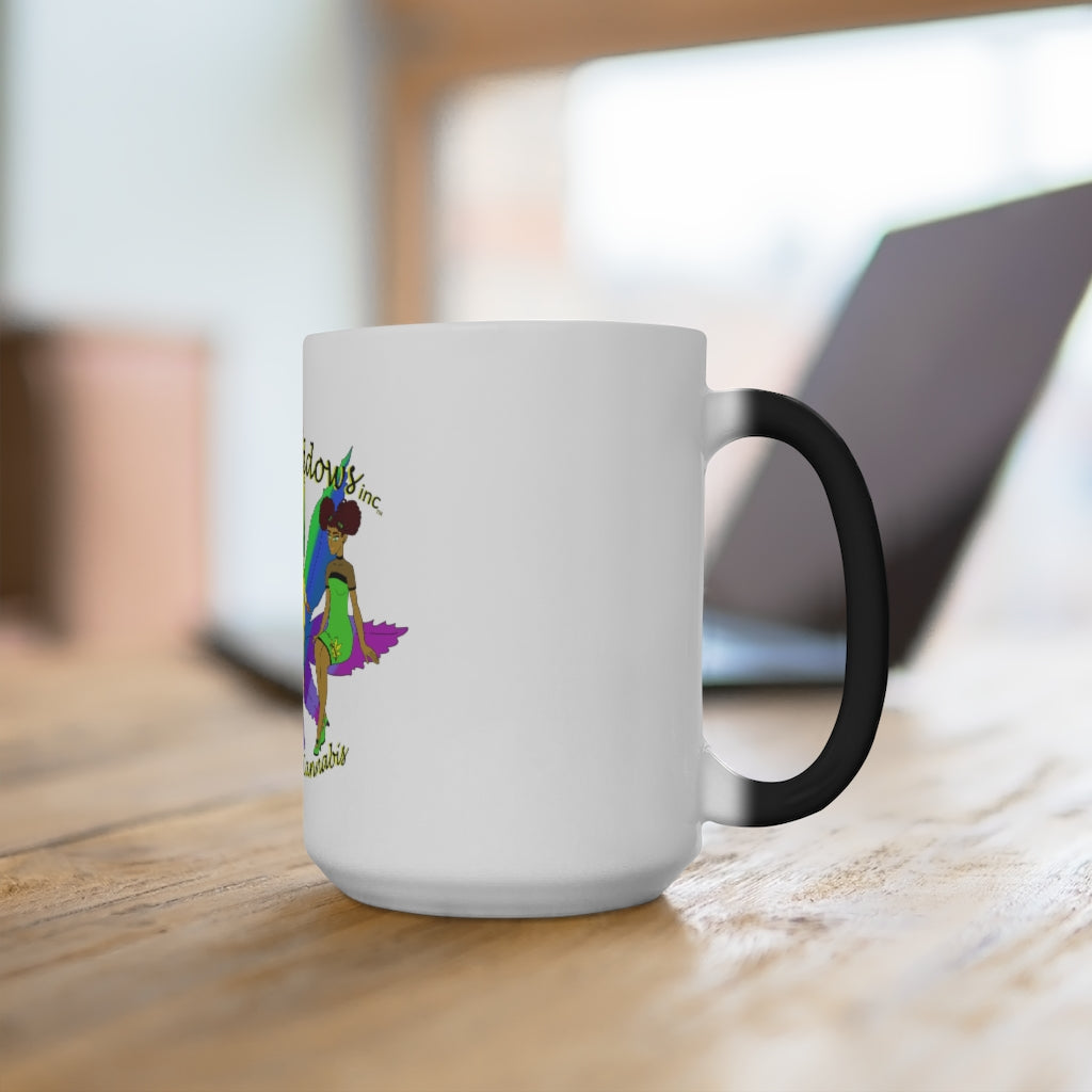 1st Ladies Of Cannabis Rainbow leaf Color Changing Mug