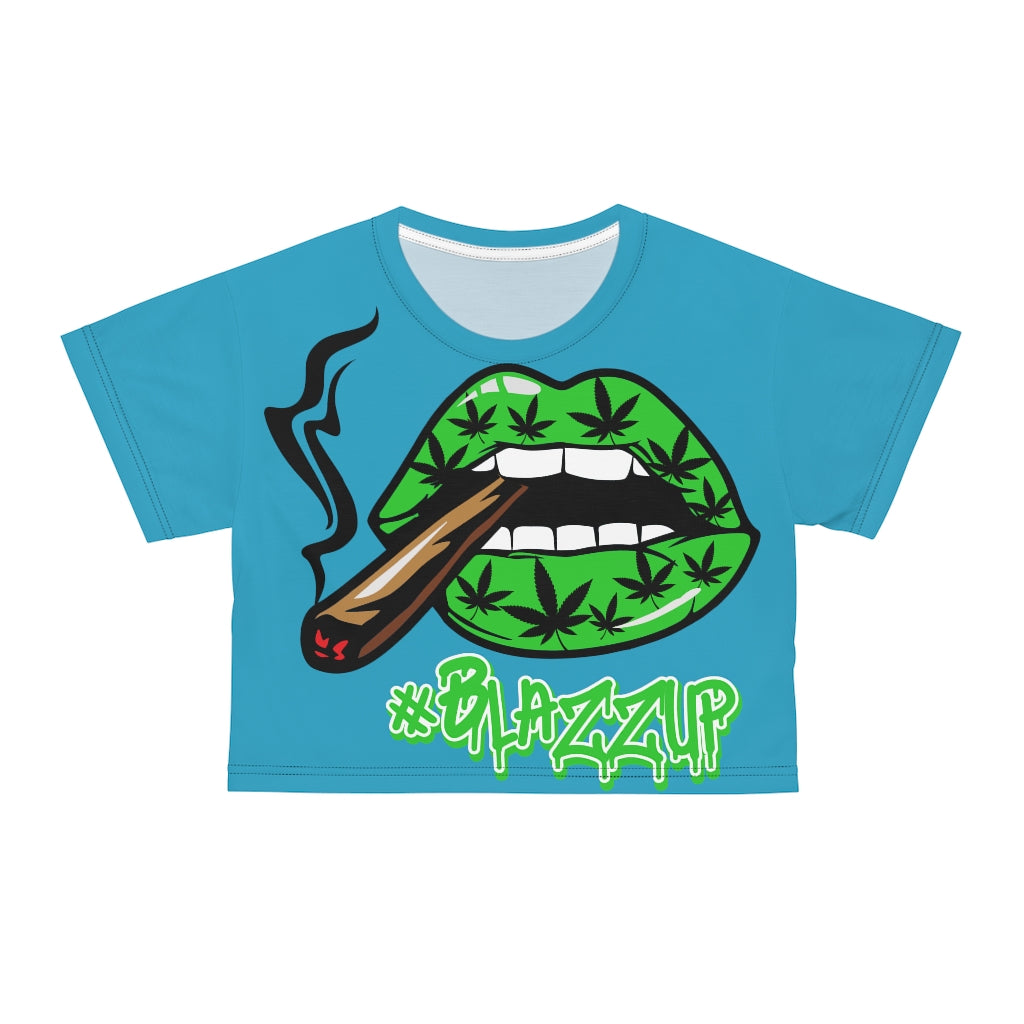 Blazzup Green  Crop Tee