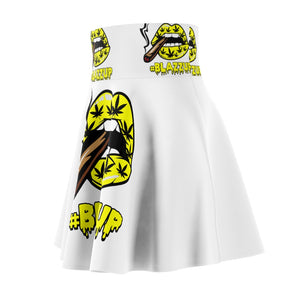 Yellow #Blazzup  Spooky Drip Women's Skater Skirt