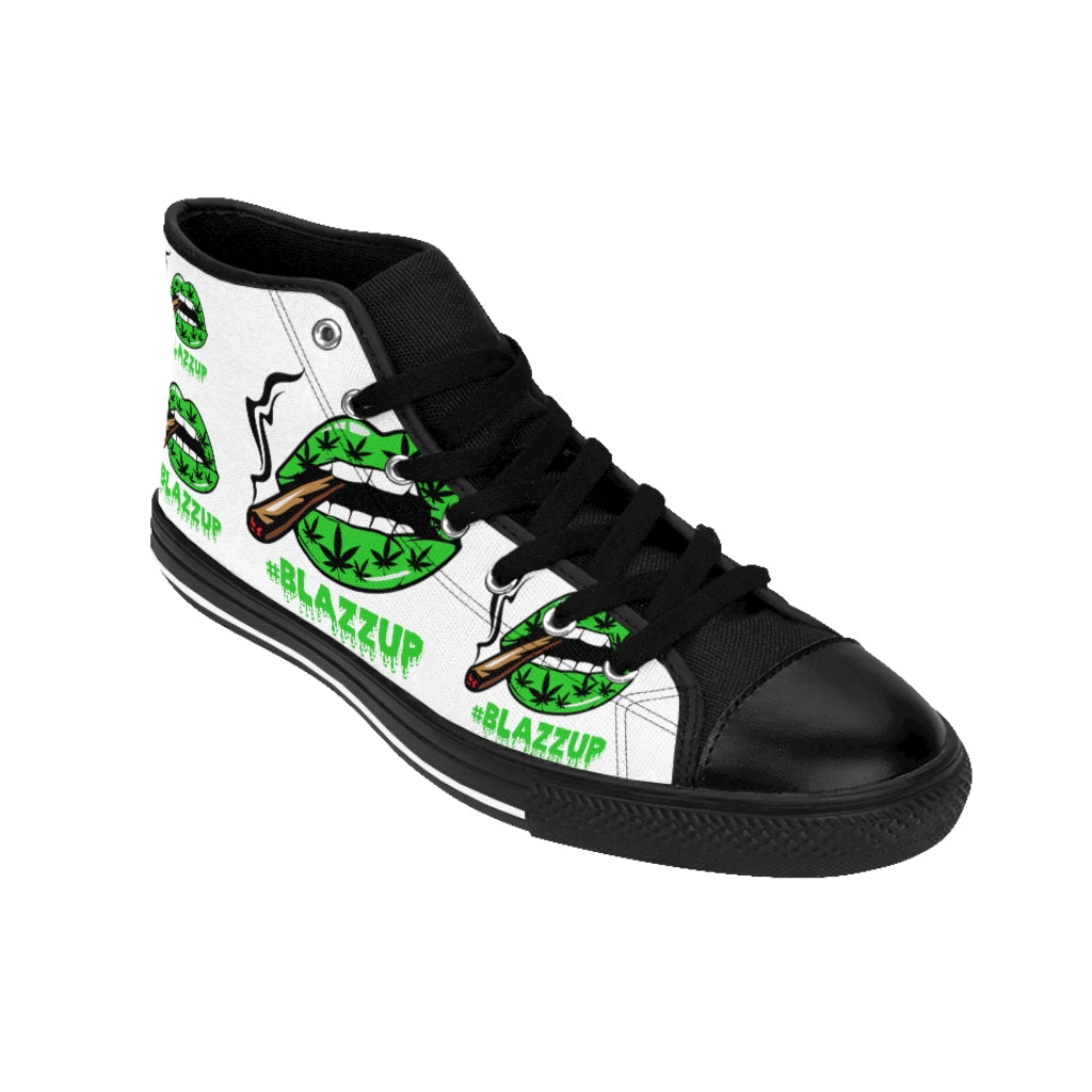 #Blazzup Green Spooky Drip Women's High-top Sneakers