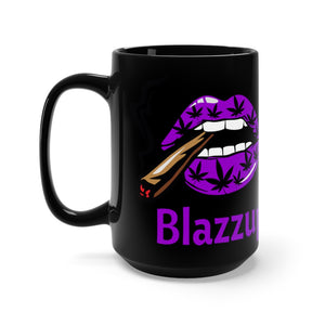 Classic Purple/Black Blazzup  Mug 15oz