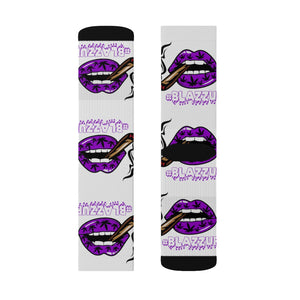 #Blazzup Purple Sublimation Socks