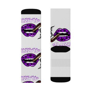 #Blazzup Purple Sublimation Socks