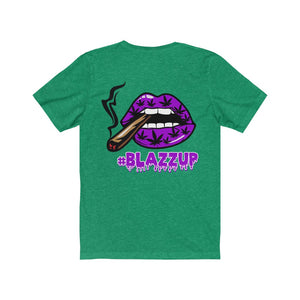 Purple #Blazzup spooky Drip Unisex Jersey Short Sleeve Tee