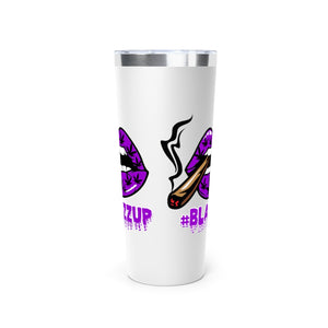 #BLAZZUP Purple Spooky Drip Copper Vacuum Insulated Tumbler, 22oz