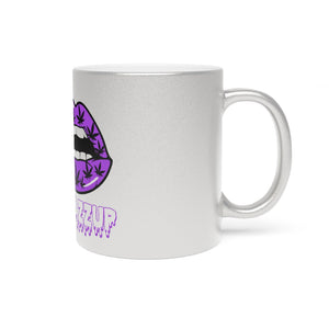 Purple #Bkazzup Spooky drip  Metallic Mug (Silver / Gold)