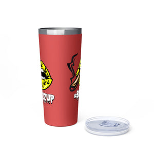 Yellow #Blazzup Copper Vacuum Insulated Tumbler, 22oz