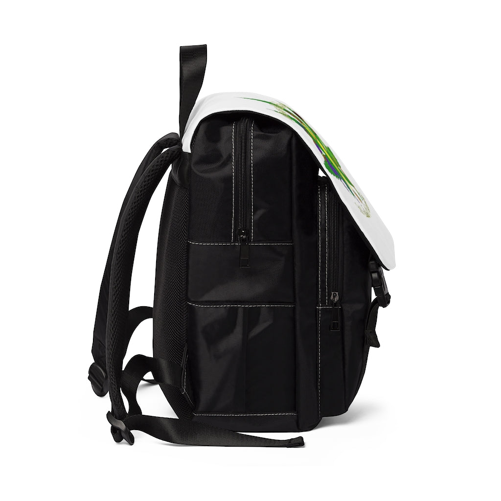 1st Ladies Of Cannabis Green Leaf Shoulder Backpack