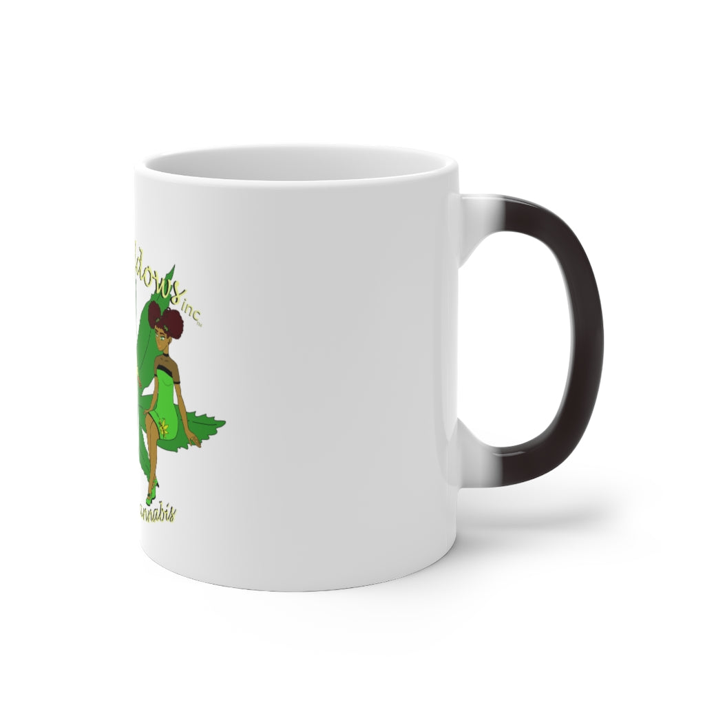 1st Ladies Of Cannabis Green leaf Color Changing Mug