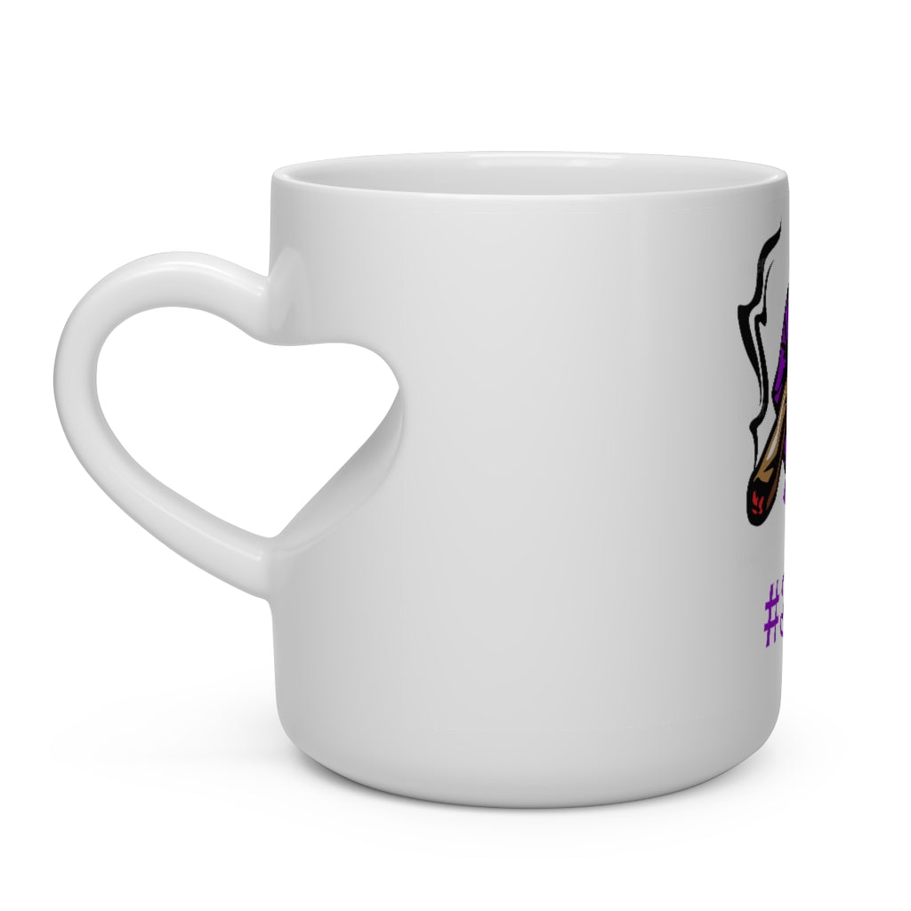 #Blazzup Purple Ugly Drip Heart Shape Mug