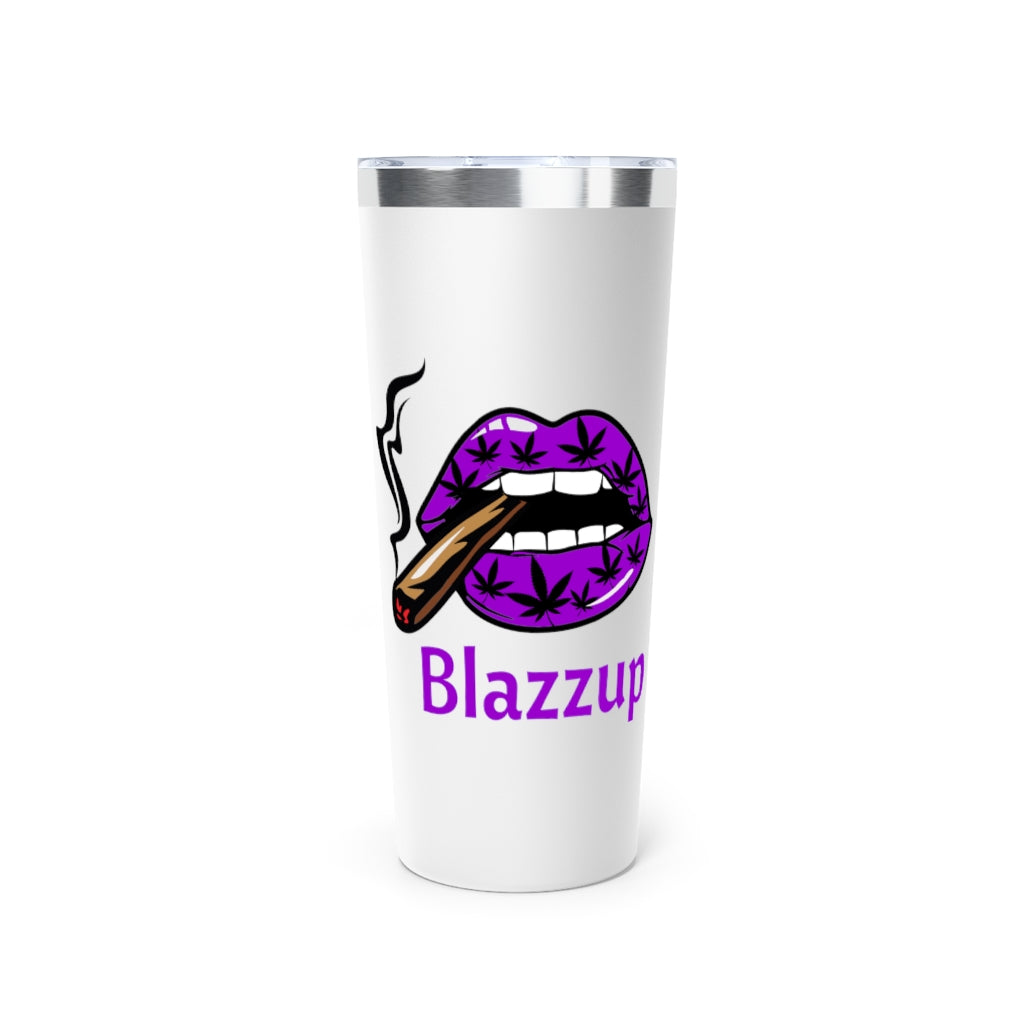 Purple Blazzup Copper Vacuum Insulated Tumbler, 22oz