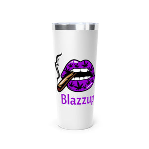 Purple Blazzup Copper Vacuum Insulated Tumbler, 22oz