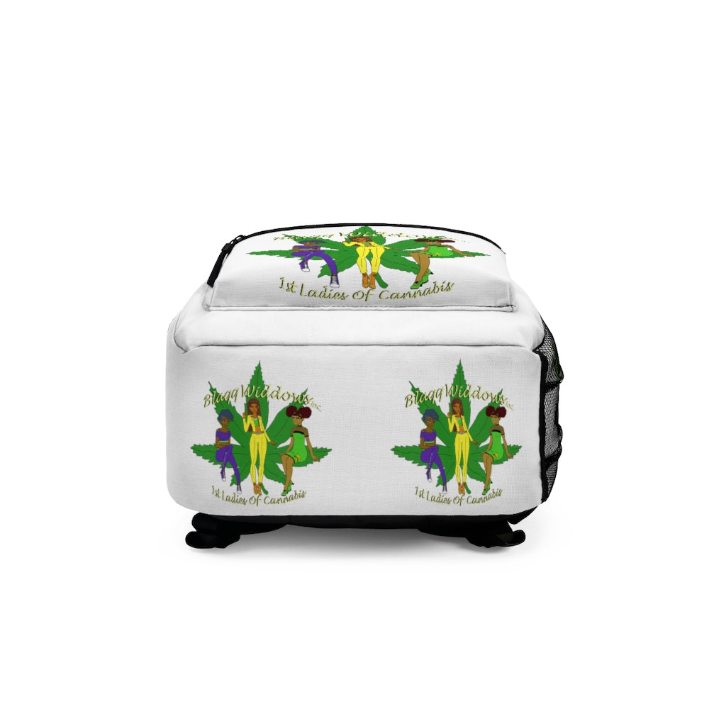 1st Ladies Of Cannabis Backpack  Green Leaf (Made in USA)