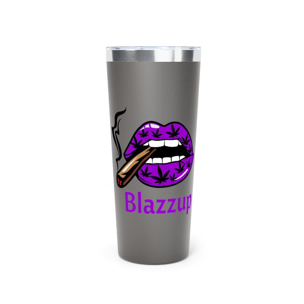 Purple Blazzup Copper Vacuum Insulated Tumbler, 22oz