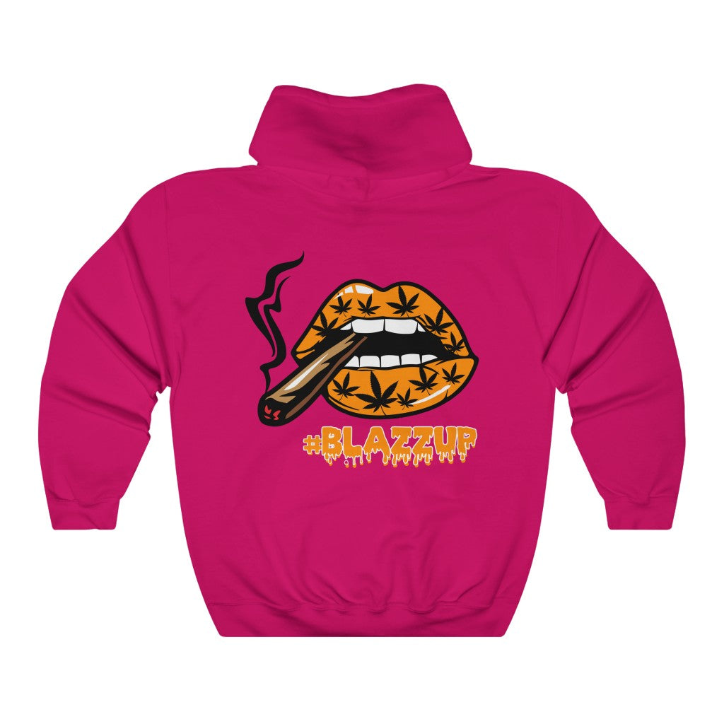 Orange #Blazzup  ™ Hooded Sweatshirt