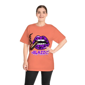 Purple #blazzup Unisex Hammer™ T-shirt