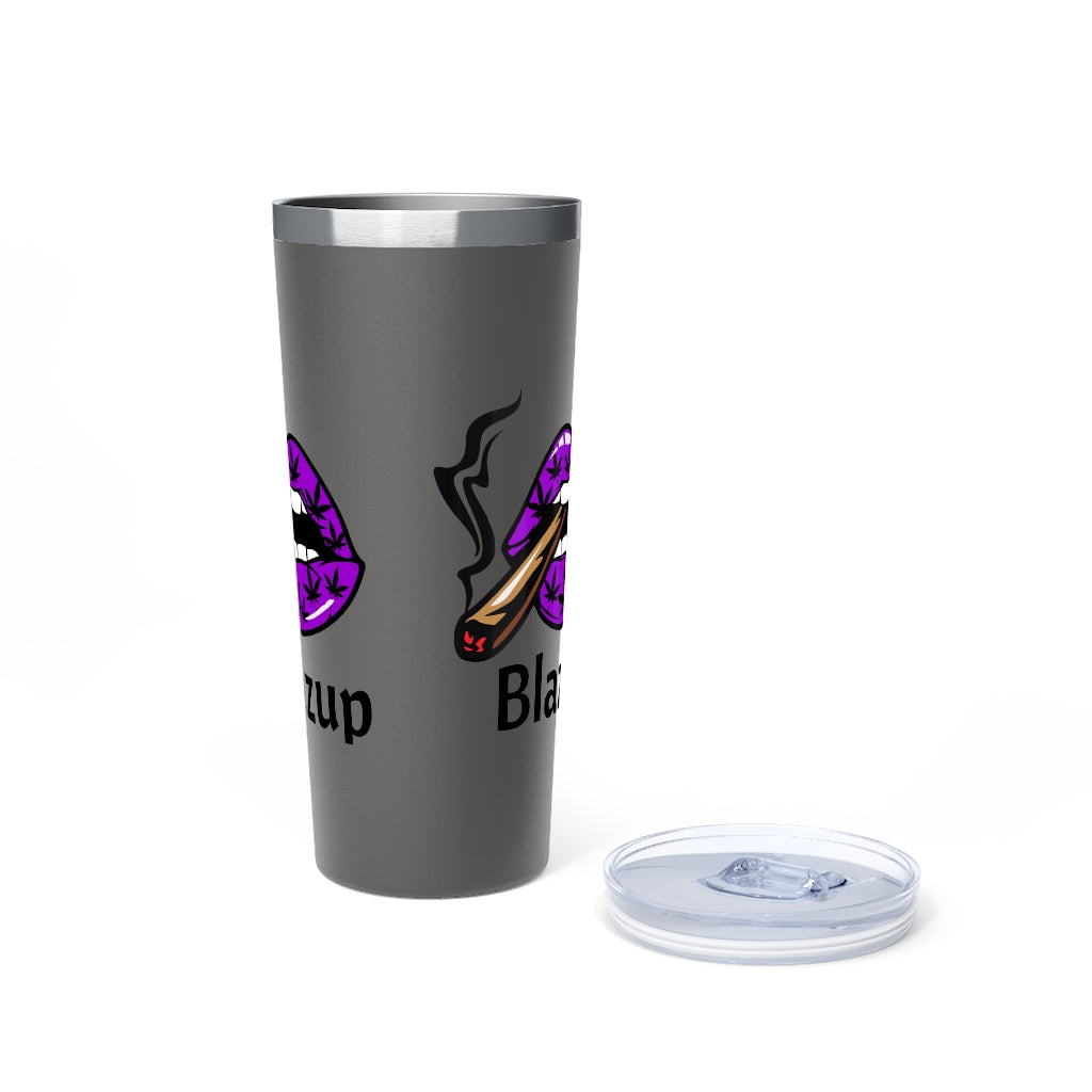 #BlazzUp Purple   Copper Vacuum Insulated Tumbler, 22oz