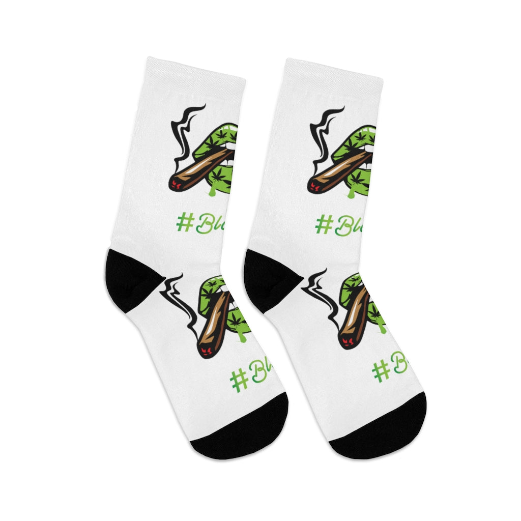 #Blazzup Green Crazy Drip DTG Socks