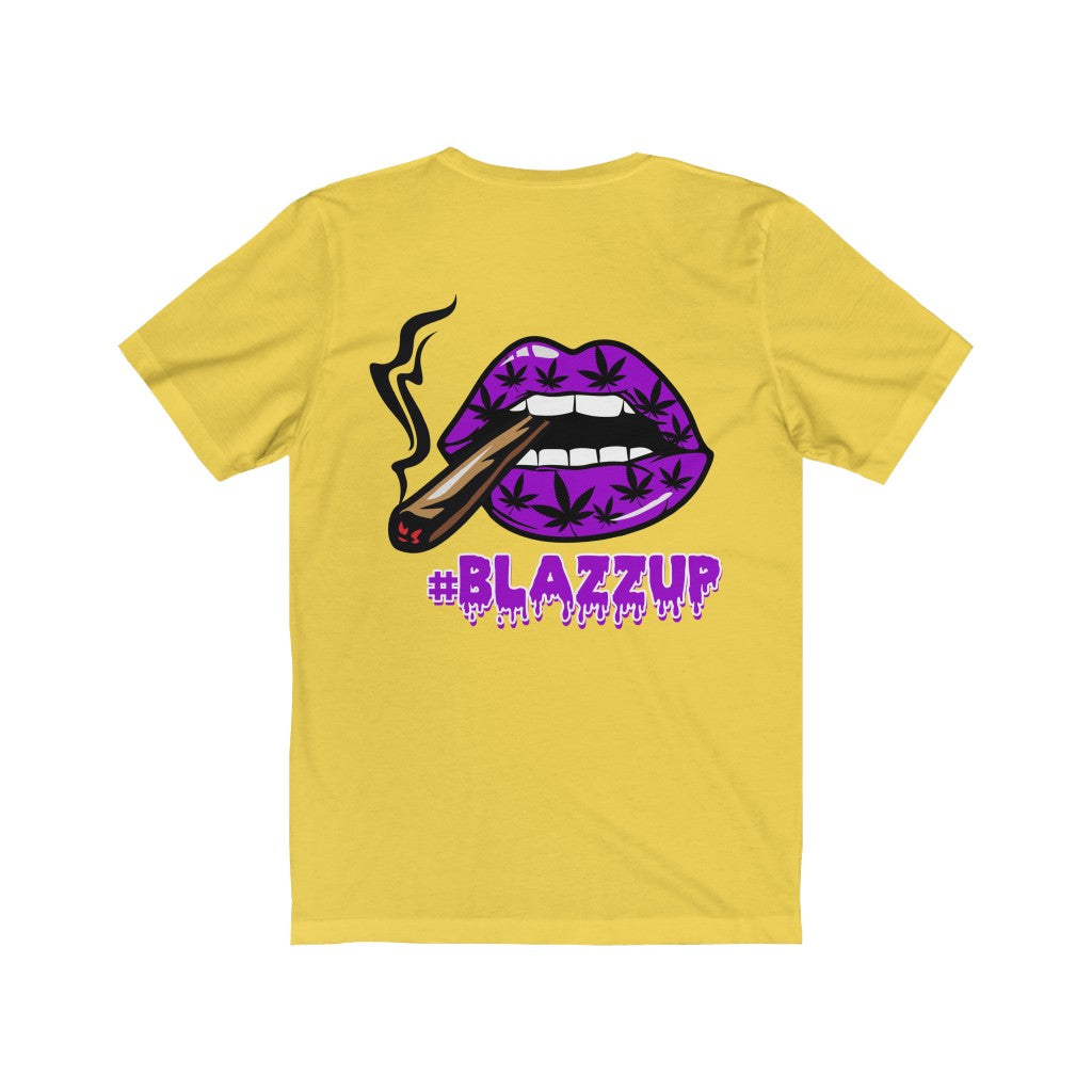 Purple #Blazzup spooky Drip Unisex Jersey Short Sleeve Tee