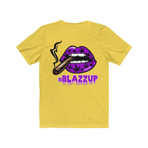 Purple #Blazzup spooky Drip Unisex Jersey Short Sleeve Tee