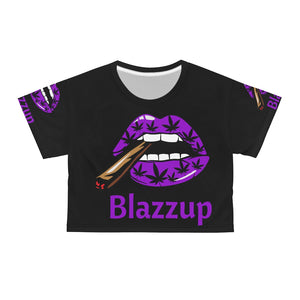 Classic Purple Blazzup Crop Tee