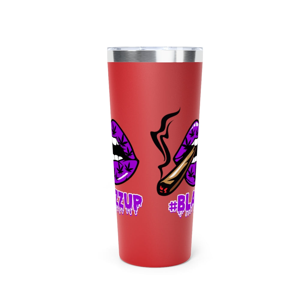 #BLAZZUP Purple Spooky Drip Copper Vacuum Insulated Tumbler, 22oz