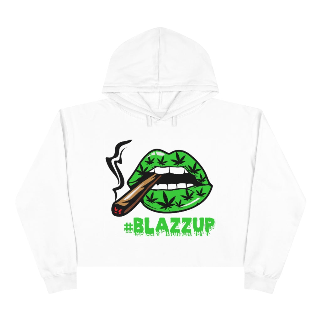 Green Crop Hoodie